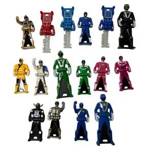 Ranger Keys Lot Power Rangers Kaizoku Sentai Gokaiger Super Megaforce Key 16 pcs